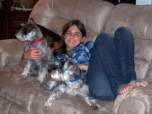 Charlie and Barkley with Laurie's niece
