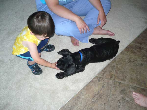 Gus with grandson